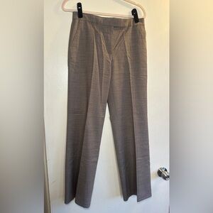 J. Crew Beige and Brown Stretch Trousers